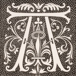 Lettre décorée 